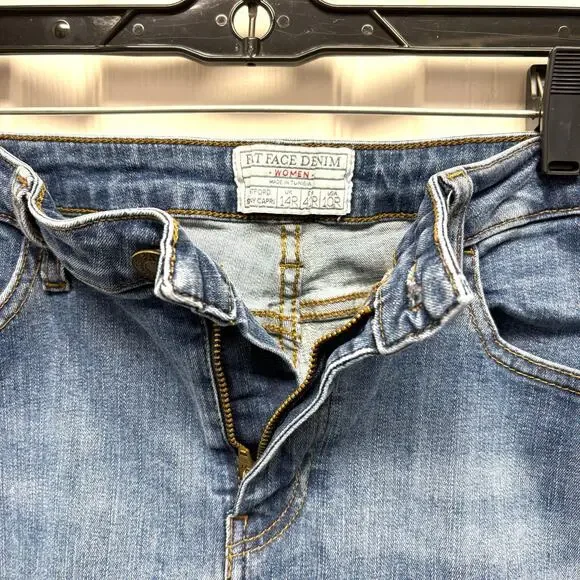 Fat Face Jeans, Hertford Skinny Capri, British, Medium Wash, Cropped, Size 10 - Picture 3 of 4